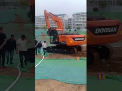 De segunda mano Doosan DX215 Excavadora de retroexcavadora 20800kg 0.92m3 Cubo