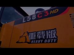 Tipo de neumático Cargador de ruedas usado SHANTUI L58C3 Confiable con buen mantenimiento